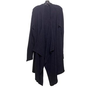 Barefoot Dreams Cardigan Womens Extra Large Waterfall Open‎ Front Black